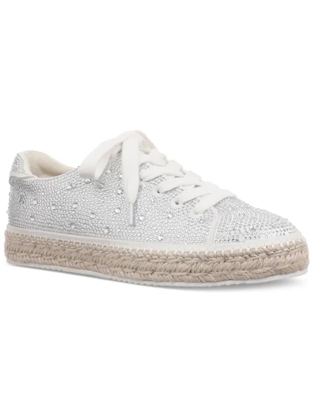INC INTERNATIONAL CONCEPTS Women's Lola Sneakers Silver Espadrille